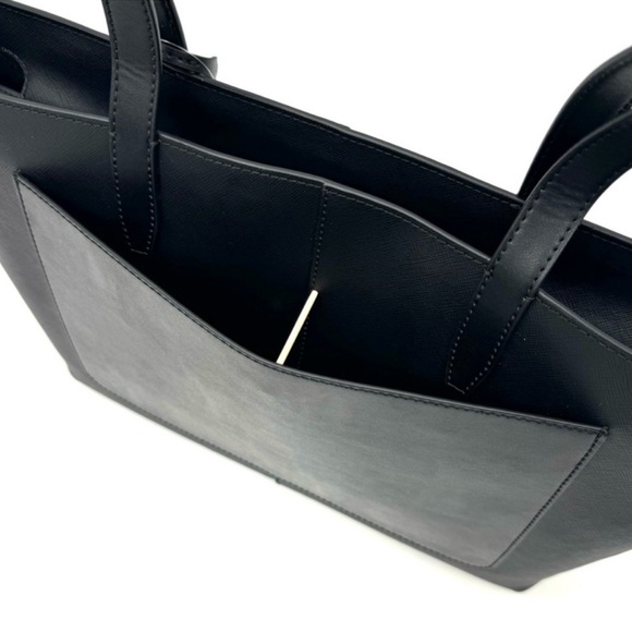 Michael Kors Medium Jet Set Travel Zip Tote Bag & Double Zip Wallet Black/Gold - Picture 8 of 13